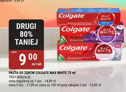 bi1 PASTA DO ZEBOW COLGATE MAX WHITE oferta