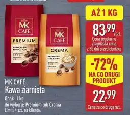 ALDI Kawa ziarnista MK CAFÉ Premium lub Crema oferta