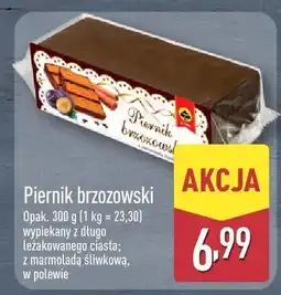 ALDI Piernik brzozowski z marmoladą śliwkową Aldi oferta
