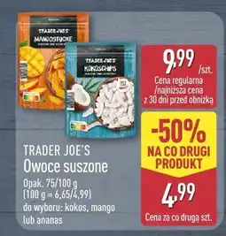 ALDI Owoce suszone kokos Trader Joe's oferta