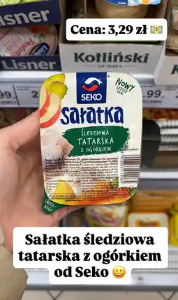 Dino Sałatka śledziowa tatarska z ogórkiem Seko oferta