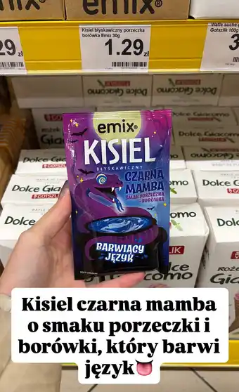 Dino Kisiel błyskawiczny Emix Czarna Mamba porzeczka borówka 30g oferta