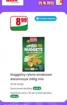 Dino Nuggetsy rybne smakowe Abramczyk 240g mix zielona cebulka oferta