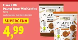 Lidl Ciastka Peanut Butter Mini Cookies czekoladowe Frank & Oli oferta