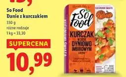 Lidl Danie z kurczakiem So Food różne rodzaje oferta
