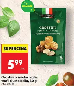 Biedronka Crostini o smaku białej trufli 80 g Gusto Bello oferta