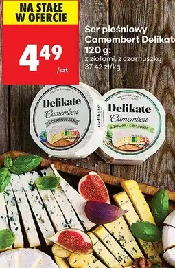 Biedronka Ser pleśniowy Camembert z ziołami 120 g Delikate oferta