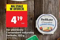 Biedronka Ser pleśniowy Camembert naturalny 120 g Delikate oferta