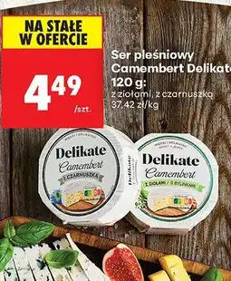 Biedronka Ser pleśniowy Camembert z czarnuszką, 120 g Delikate oferta
