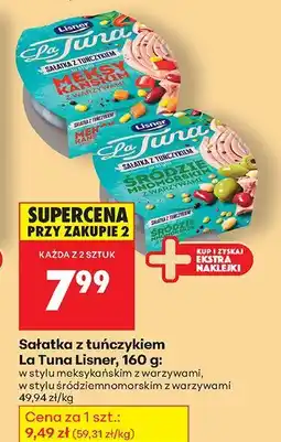 Biedronka Sałatka z tuńczykiem w stylu meksykańskim z warzywami La Tuna Lisner oferta