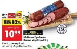 Biedronka Kiełbasa Żywiecka 600 g Kraina Wędlin oferta