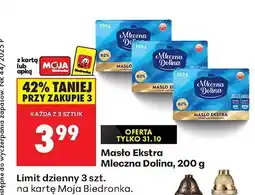 Biedronka Masło Ekstra 200 g Mleczna Dolina oferta