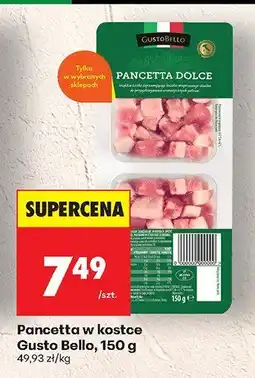 Biedronka Mięso Pancetta w kostce Gusto Bello oferta