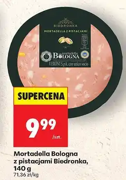 Biedronka Szynka Mortadella Bologna z pistacjami Biedronka oferta