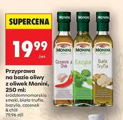 Biedronka Przyprawa na bazie oliwy z oliwek czosnek & chili Monini oferta