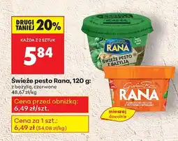 Biedronka Świeże pesto z bazylią Rana oferta