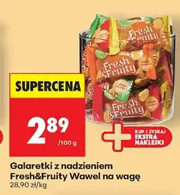 Biedronka Galaretki z nadzieniem Fresh&Fruity na wagę Wawel oferta
