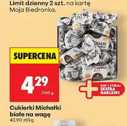 Biedronka Cukierki Michałki białe na wagę Wawel oferta
