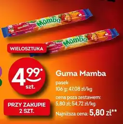 Żabka Guma Mamba pasek oferta