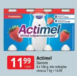 E.Leclerc Actimel jogurt pitny truskawka Danone oferta