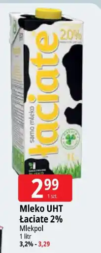 E.Leclerc Mleko UHT Łaciate 2% Mlekpol oferta