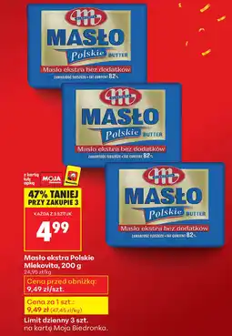 Biedronka Masło Mlekovita oferta