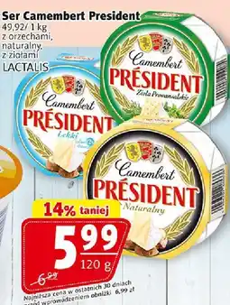 Prim Market Ser Camembert President z orzechami, naturalny, z ziołami Lactalis oferta