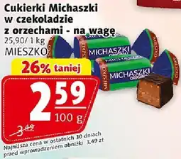 Prim Market Cukierki Michaszki w czekoladzie z orzechami na wagę MIESZKO oferta