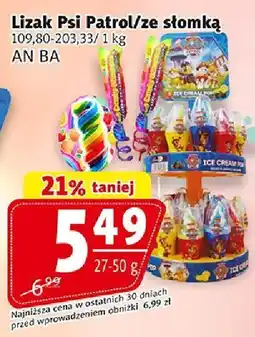Prim Market Lizak Psi Patrol ze słomką AN.BA oferta