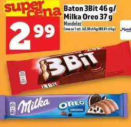 Topaz Baton 3Bit 46 g / Milka Oreo 37 g Mondelez oferta