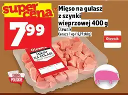 Topaz Mięso na gulasz z szynki wieprzowej 400 g Olewnik oferta