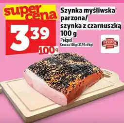 Topaz Szynka myśliwska parzona/szynka z czarnuszką Pekpol 100 g oferta