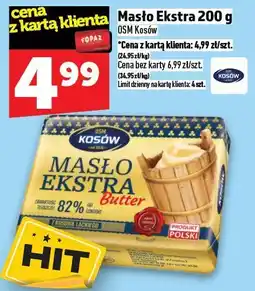 Topaz Masło Ekstra OSM Kosów 200 g oferta