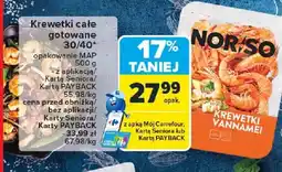 Carrefour Krewetki całe gotowane oferta