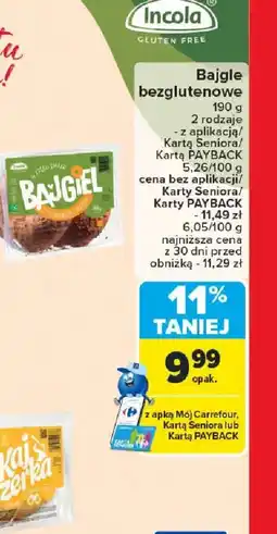 Carrefour Bajgle bezglutenowe oferta