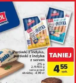 Carrefour Parówki z indyka oferta