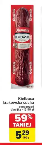 Carrefour Kiełbasa krakowska sucha oferta