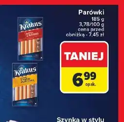 Carrefour Parówki Krakus oferta