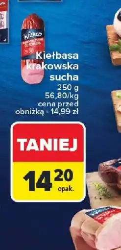 Carrefour Kiełbasa krakowska oferta