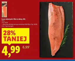 Lidl Łosoś atlantycki filet ze skórą świeży oferta