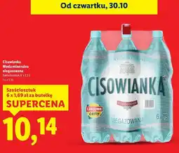 Lidl Woda niegazowana Cisowianka oferta