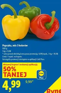 Lidl Papryka mix oferta