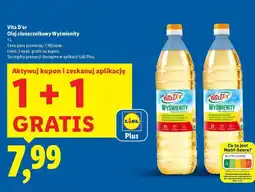 Lidl Olej słonecznikowy Vita D'or oferta
