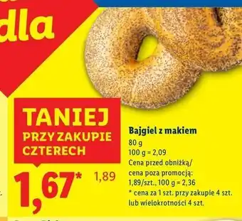 Lidl Bajgiel z makiem oferta