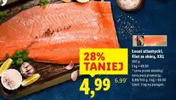 Lidl Łosoś atlantycki xxl filet ze skórą Targ Rybny Lidla oferta