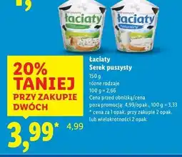 Lidl Serek puszysty naturalny Łaciaty oferta