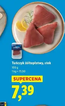 Lidl Tuńczyk żółtopłetwy stek Seamor oferta