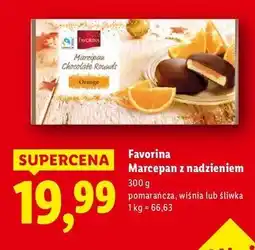 Lidl Marcepan z galaretką śliwkową Favorina oferta