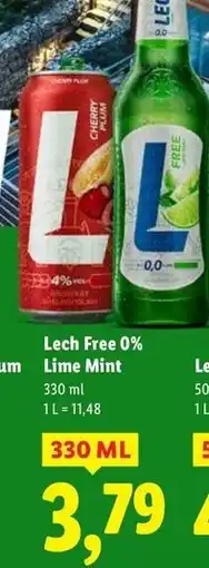 Lidl Piwo Lech Free Limonka Z Miętą oferta