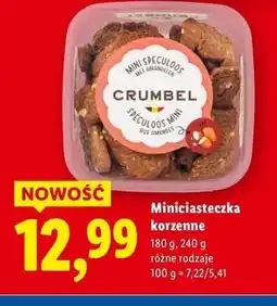 Lidl Ciastka korzenne mini Crumbel oferta